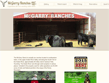 Tablet Screenshot of mcgarryranches.com